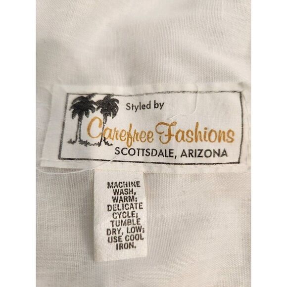 Vintage 70s Carefree Fashions White Lace Maxi Layered Patio Skirt M Boho Hippy - Picture 6 of 6